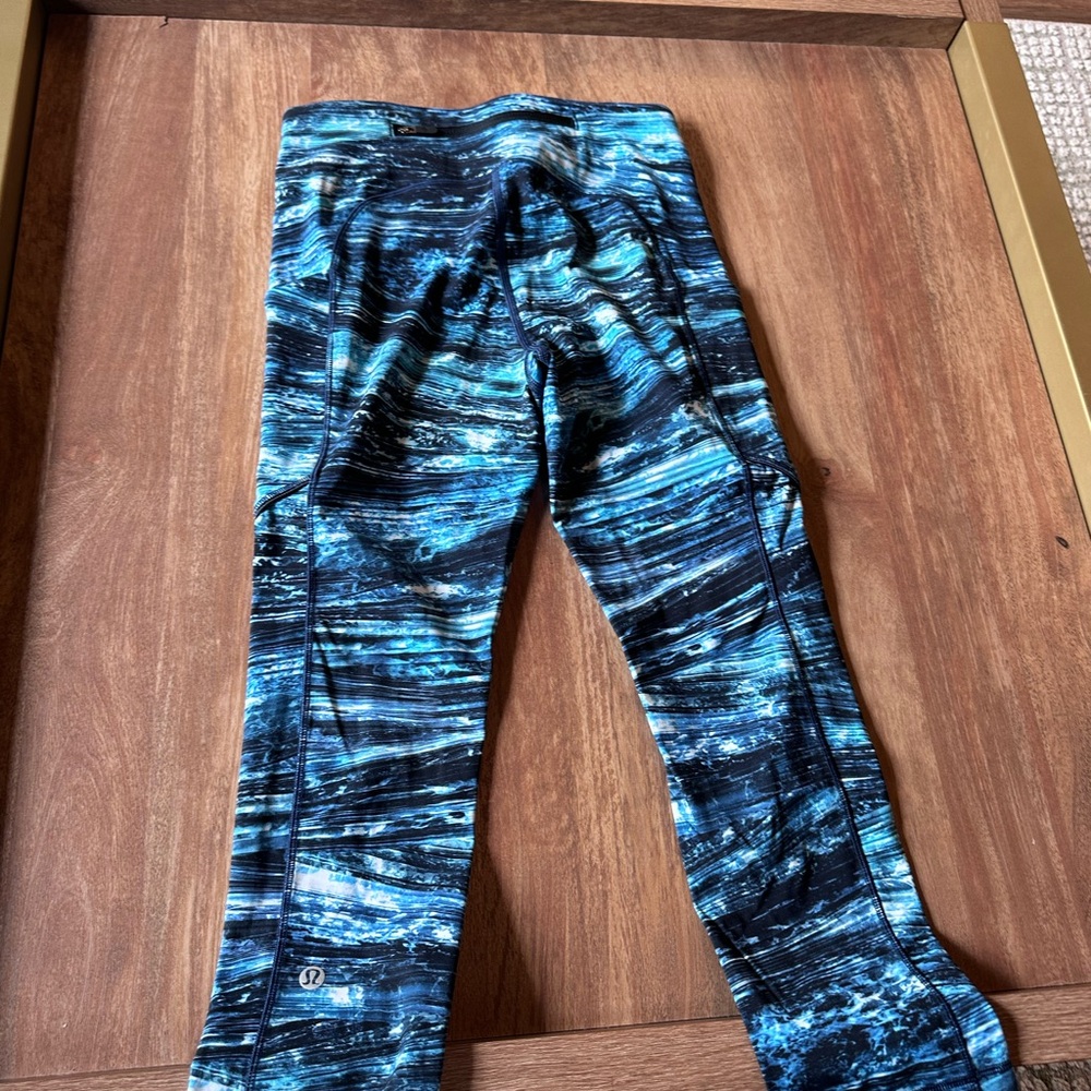 lululemon athletica  Blue and Black Leggings